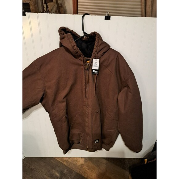 Berne Men's  Hooded Work Jacket-Brown-‎ Size  3XL - Picture 1 of 4